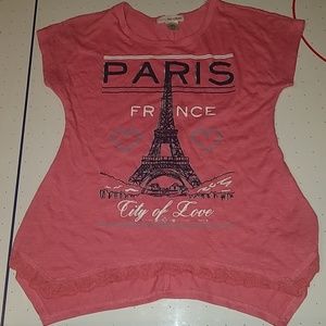 girls paris short sleeve top